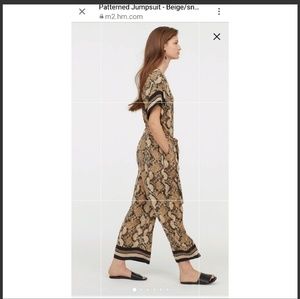 Brand New H&M snake print jumpsuit